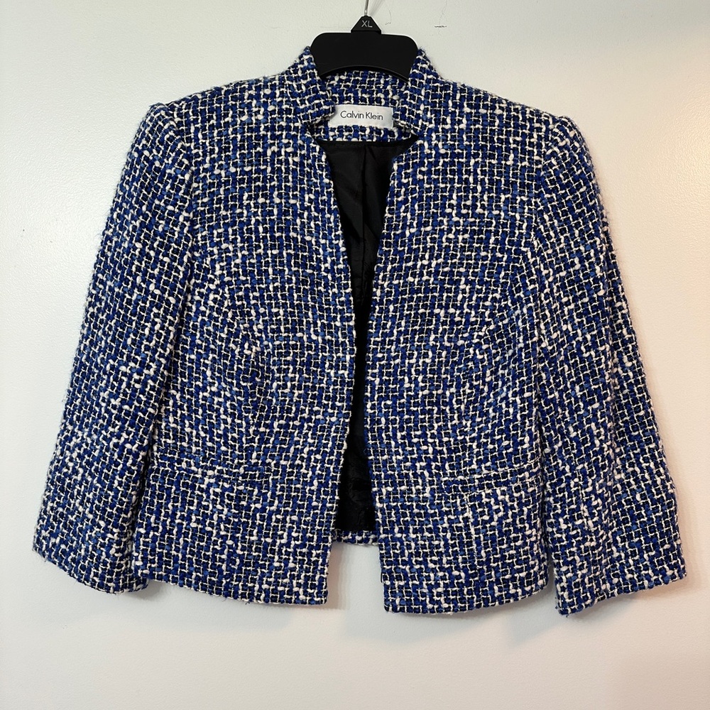 Calvin Klein tweed blazer